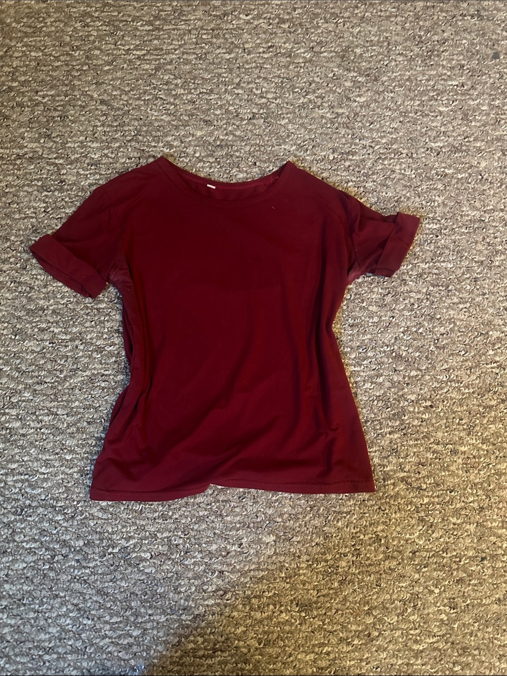 Zara Cuffed Sleeve Crewneck Top